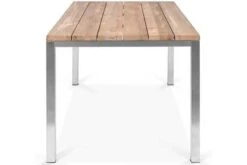 OUTFLEXX Esstisch, Silber/natur, Edelstahl/ Recyceltes FSC®-Teakholz, 180x90cm, Rustikal Gebürstet 9 OUTFLEXX Esstisch, Silber/natur, Edelstahl/ Recyceltes FSC®-Teakholz, 180x90cm, Rustikal Gebürstet -Dopple Geschaft 3 15862.jpg