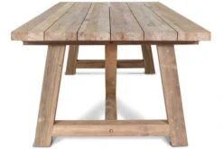 OUTFLEXX Esstisch XXL, Natur, Recyceltes FSC®-Teakholz, 220x110cm, Rustikal Gebürstet, Tischplattenstärke 4cm -Dopple Geschaft 3 15864.jpg