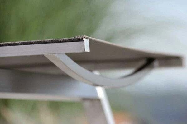 STERN Allround Rollenliege, Silber/taupe, Edelstahl/Textil, 200x71x38 Cm, Verstellbare Rückenlehne 5 STERN Allround Rollenliege, Silber/taupe, Edelstahl/Textil, 200x71x38 Cm, Verstellbare Rückenlehne – Bild 3