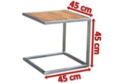 OUTFLEXX Beistelltisch, Silber/natur, Edelstahl/FSC-Teakholz, 45x45cm, Tischplattenstärke 1,2cm -Dopple Geschaft 3 16022.jpg