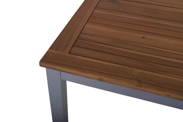 VILLANA Gartentisch, FSC-Akazienholz / Aluminium, Silber, 150 X 90 X 74 Cm 5 VILLANA Gartentisch, FSC-Akazienholz / Aluminium, Silber, 150 X 90 X 74 Cm – Bild 3