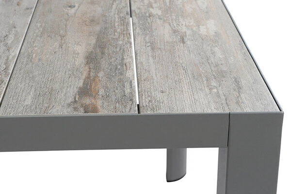 SIENA GARDEN Silva Esstisch, Silber / Washed Grey, Alu / Keramik, 183x100x74 Cm 5 SIENA GARDEN Silva Esstisch, Silber / Washed Grey, Alu / Keramik, 183x100x74 Cm – Bild 3