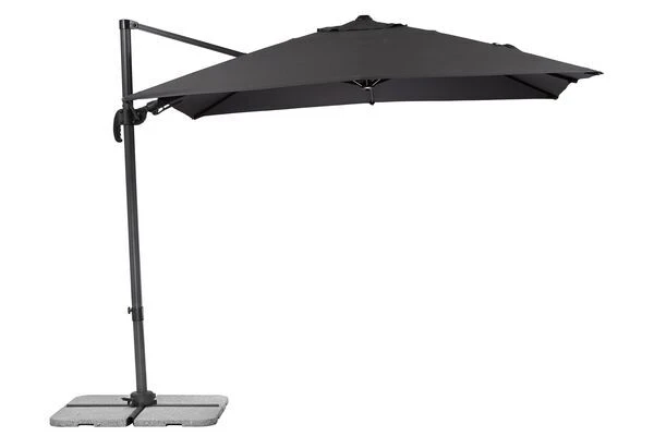 Schneider® SCHNEIDER Rhodos Eco Twist Ampelschirm, Anthrazit, Quadratisch, 270 X 270 Cm 5 Schneider® SCHNEIDER Rhodos Eco Twist Ampelschirm, Anthrazit, Quadratisch, 270 X 270 Cm – Bild 3