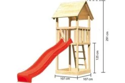 KARIBU Spielturm Lotti, Fichtenholz 18 Mm, Naturbelassen -Dopple Geschaft 3 17783 7.jpg