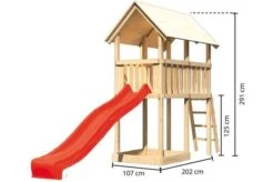 KARIBU Spielturm Danny, Fichtenholz 18 Mm, Naturbelassen 11 KARIBU Spielturm Danny, Fichtenholz 18 Mm, Naturbelassen -Dopple Geschaft 3 17784 7.jpg