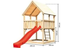 KARIBU Spielturm Luis, Fichtenholz 18 Mm, Naturbelassen -Dopple Geschaft 3 17785 7.jpg