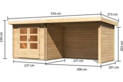 KARIBU Gartenhaus Bastrup 2, Fichtenholz 28 Mm -Dopple Geschaft 3 18031 5.jpg