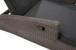 Ploß Rocking Comfort Rollliege, Grau/braun-meliert, Polyrattan, 195x65x42cm, Verstellbar, Hohe Sitzhöhe -Dopple Geschaft 3 18208.jpg