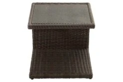 Ploß Rocking Beistelltisch, Grau/braun-meliert, Polyrattan, 50x45x50 Cm, Glasplatte In Steinoptik -Dopple Geschaft 3 18217.jpg