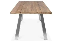 OUTFLEXX Esstisch, Edelstahl/recyceltes FSC®-Teak, 220x100cm, A-Gestell, Rustikal Gebürstet -Dopple Geschaft 3 18321.jpg