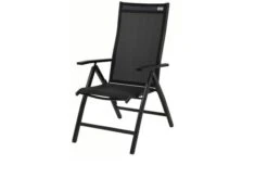 DOPPLER Expert Esstischgarnitur, Anthrazit/schwarz, Alu/Textilene, 4 Stapelsessel, 2 Hochlehner, 150-210x90cm -Dopple Geschaft 3 18962.jpg