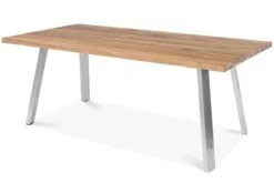 STERN Cardiff Esstischgruppe, Silber/taupe, Edelstahl/Teak, Tisch 160 X 90 Cm, 6 Multipositionssessel -Dopple Geschaft 3 19709.jpg
