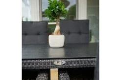 Ploß Rocking Dining Tisch, Grau/braun-meliert, Polyrattan, 170 X 90 Cm, Glasplatte In Steinoptik -Dopple Geschaft 3 20157.jpg