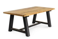 OUTFLEXX Belanda Esstisch, Dark Grey/natur, Alu/recycled FSC®-Teak, 200x100x76cm, Rustikal Gebürstet, A-Gestell -Dopple Geschaft 3 20321.jpg