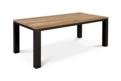 OUTFLEXX Oxford Esstisch, Dark Grey/natur, Alu/recycled FSC®-Teak, 180 X 90 Cm, Rustikal Gebürstet 9 OUTFLEXX Oxford Esstisch, Dark Grey/natur, Alu/recycled FSC®-Teak, 180 X 90 Cm, Rustikal Gebürstet -Dopple Geschaft 3 20333.jpg