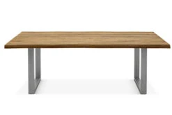 OUTFLEXX Esstisch, Natur, Edelstahl & Recycled FSC-Teak, 200 X 100 Cm, Baumkante 10 OUTFLEXX Esstisch, Natur, Edelstahl & Recycled FSC-Teak, 200 X 100 Cm, Baumkante -Dopple Geschaft 3 20355.jpg