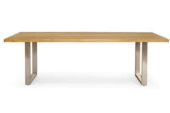 OUTFLEXX Esstisch, Natur, Edelstahl & Recycled FSC-Teak, 240 X 100 Cm, Baumkante 9 OUTFLEXX Esstisch, Natur, Edelstahl & Recycled FSC-Teak, 240 X 100 Cm, Baumkante -Dopple Geschaft 3 20357.jpg