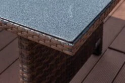 OUTFLEXX Dining Tisch, Braun Marmoriert, Polyrattan, 220 X 100 Cm, Tischplatte Spraystone, 6mm 13 OUTFLEXX Dining Tisch, Braun Marmoriert, Polyrattan, 220 X 100 Cm, Tischplatte Spraystone, 6mm -Dopple Geschaft 3 20663.jpg