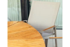 DIAMOND GARDEN Lyon Triangel Esstisch, Edelstahl/Recycled Teak, 150x 150 Cm -Dopple Geschaft 3 21210.jpg