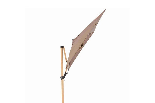 DOPPLER Alu Wood Pendelschirm, Greige, Alu/Polyester, 300x220 Cm, Mit Kurbel, Holzoptik 5 DOPPLER Alu Wood Pendelschirm, Greige, Alu/Polyester, 300x220 Cm, Mit Kurbel, Holzoptik – Bild 3