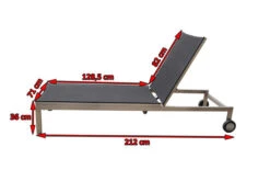 OUTFLEXX Rollliege, Schwarz, Edelstahl/Textilene, Verstellbare Rückenlehne, 212x71x36cm -Dopple Geschaft 3 7100 1.jpg