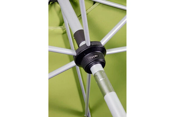 DOPPLER Active Auto Tilt Mittelstockschirm, Grün, Aluminium/Textil, Ø 280 Cm, Mit Kurbel 6 DOPPLER Active Auto Tilt Mittelstockschirm, Grün, Aluminium/Textil, Ø 280 Cm, Mit Kurbel – Bild 4