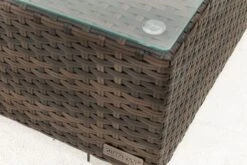 OUTFLEXX Beistelltisch, Braun Marmoriert, Polyrattan, 95 X 65 X 30 Cm, Inkl. Glasplatte -Dopple Geschaft 4 15734 9.jpg