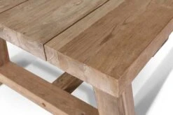 OUTFLEXX Esstisch XXL, Natur, Recyceltes FSC®-Teakholz, 220x110cm, Rustikal Gebürstet, Tischplattenstärke 4cm -Dopple Geschaft 4 15864.jpg