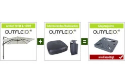 OUTFLEXX Ampelschirm, Anthrazit, Pulverbesch. Aluminium, 300x300 Cm, Inkl. Plattenständer, Twist-Funktion -Dopple Geschaft 4 16109.jpg