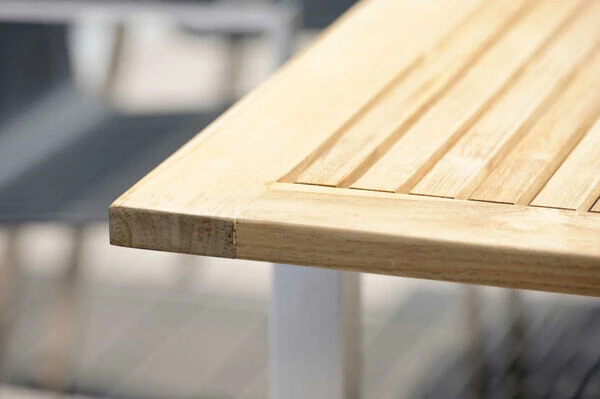 STERN Ausziehtisch, Silber/natur, Edelstahl/FSC-Teakholz, 162/220x90 Cm, Butterfly-Auszug 13 STERN Ausziehtisch, Silber/natur, Edelstahl/FSC-Teakholz, 162/220x90 Cm, Butterfly-Auszug – Bild 11