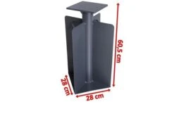 OUTFLEXX Bodenanker XL Für Ampelschirme, Anthrazit, Pulverbesch. Stahl, 28x28x60,5, Zum Einbetonieren -Dopple Geschaft 4 18356.jpg