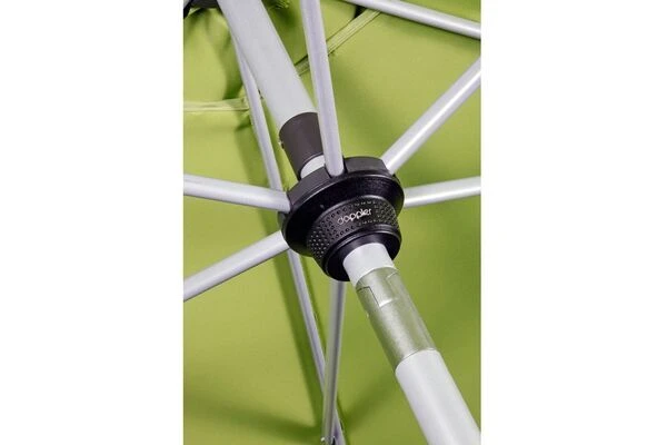 DOPPLER Active Auto Tilt Mittelstockschirm, Anthrazit, Aluminium/Textil, Ø210cm, Höhenverstellbar, Knickbar, Mit Kurbel 6 DOPPLER Active Auto Tilt Mittelstockschirm, Anthrazit, Aluminium/Textil, Ø210cm, Höhenverstellbar, Knickbar, Mit Kurbel – Bild 4