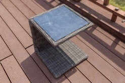 OUTFLEXX Beistelltisch, Grau, Polyrattan, 45 X 45 X 50 Cm, Tischplatte Spraystone, Innenliegend 10 OUTFLEXX Beistelltisch, Grau, Polyrattan, 45 X 45 X 50 Cm, Tischplatte Spraystone, Innenliegend -Dopple Geschaft 4 18914.jpg