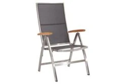 STERN Cardiff Set, Silber/silbergrau, Edelstahl/FSC-Teak, Tisch 200/300 X 100 Cm, 6 Stapel-, 2 Multipositionssessel 14 STERN Cardiff Set, Silber/silbergrau, Edelstahl/FSC-Teak, Tisch 200/300 X 100 Cm, 6 Stapel-, 2 Multipositionssessel -Dopple Geschaft 4 19743.jpg