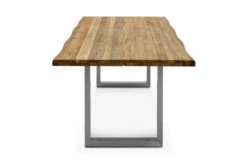 OUTFLEXX Esstisch, Natur, Edelstahl & Recycled FSC-Teak, 200 X 100 Cm, Baumkante 11 OUTFLEXX Esstisch, Natur, Edelstahl & Recycled FSC-Teak, 200 X 100 Cm, Baumkante -Dopple Geschaft 4 20355.jpg