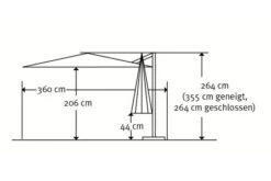 Schneider® SCHNEIDER Rhodos Twist Ampelschirm, Silbergrau, Quadratisch, 300 X 300 Cm -Dopple Geschaft 4 21287.jpg