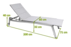 STERN Allround Rollenliege, Silber, Edelstahl/Textil, 200x71x40 Cm, Gepolstert, Verstellbare Rückenlehne -Dopple Geschaft 4 21911.jpg