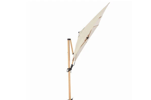 DOPPLER Alu Wood Pendelschirm, Natur, Alu/Polyester, 300x220 Cm, Mit Kurbel, Holzoptik 5 DOPPLER Alu Wood Pendelschirm, Natur, Alu/Polyester, 300x220 Cm, Mit Kurbel, Holzoptik – Bild 3