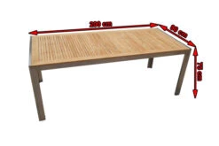 OUTFLEXX Esstisch, Edelstahl/FSC-Teakholz, 200x90cm 11 OUTFLEXX Esstisch, Edelstahl/FSC-Teakholz, 200x90cm -Dopple Geschaft 4 7101 4.jpg