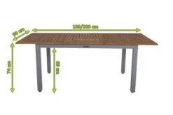 VILLANA Ausziehtisch, FSC-Akazienholz / Aluminium, Silber,150/200 X 90 X 74 Cm -Dopple Geschaft 5 16456.jpg