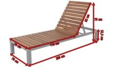 VILLANA Gartenliege, Alu / FSC-Akazienholz, 200 X 70 X 33 Cm, 4-Stufen Verstellbar -Dopple Geschaft 5 16457.jpg