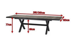 SIENA GARDEN Sincro Ausziehtisch, Anthrazit/natur-grau, Alu/Keramik, 205/265x103 Cm -Dopple Geschaft 5 16598.jpg