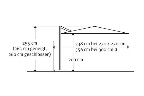 Schneider® SCHNEIDER Rhodos Eco Twist Ampelschirm, Taupe, Rund, Ø 300 Cm 7 Schneider® SCHNEIDER Rhodos Eco Twist Ampelschirm, Taupe, Rund, Ø 300 Cm – Bild 5