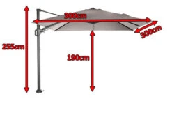 SIENA GARDEN Ampelschirm Sunset N+, Anthrazit / Taupe, Alu/Textil, Ca. 300x300 Cm -Dopple Geschaft 5 17164 7.jpg