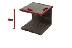 Ploß Rocking Beistelltisch, Grau/braun-meliert, Polyrattan, 50x45x50 Cm, Glasplatte In Steinoptik -Dopple Geschaft 5 18217.jpg