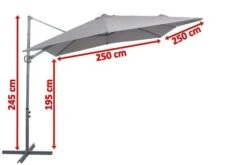 OUTFLEXX Ampelschirm, Anthrazit, Pulverbesch. Aluminium, 250x250cm, Inkl. Plattenständer 16 OUTFLEXX Ampelschirm, Anthrazit, Pulverbesch. Aluminium, 250x250cm, Inkl. Plattenständer -Dopple Geschaft 5 18354.jpg