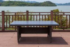 OUTFLEXX Esstisch, Grau, Polyrattan, 200 X 95 Cm, Tischplatte Spraystone, 6mm, Aufliegend -Dopple Geschaft 5 18373.jpg