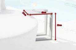 OUTFLEXX Beistelltisch, Weiß, Aluminium, 48 X 32 X 53 Cm, U-Form -Dopple Geschaft 5 18514.jpg