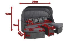 OUTFLEXX Houston Loungebett, Grau, Polyrattan, Doppel-halbrund, Viele Stellmöglichkeiten, Dach Klappbar -Dopple Geschaft 5 18543.jpg