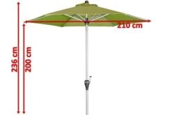 DOPPLER Active Auto Tilt Mittelstockschirm, Fresh Green, Aluminium/Textil, Ø210cm, Höhenverstellbar Knickbar, Mit Kurbel -Dopple Geschaft 5 18592 2.jpg